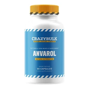 CrazyBulk ANVAROL for Cutting & Lean Muscle Supplement Natural -90 Caps - Picture 1 of 5