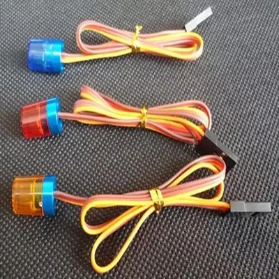 RC LED Warnleuchte Rundumleuchte Rundumlicht Lampe 5x LED Aluhalterung RC Auto - Bild 1 von 4