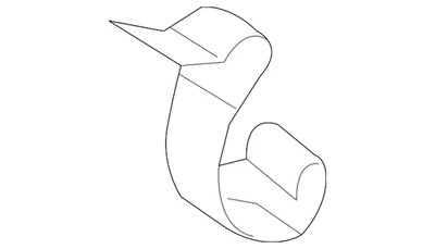 Подлинный зажим верхней крышки Mazda PE01-13-3A6 - Изображение 1 из 2