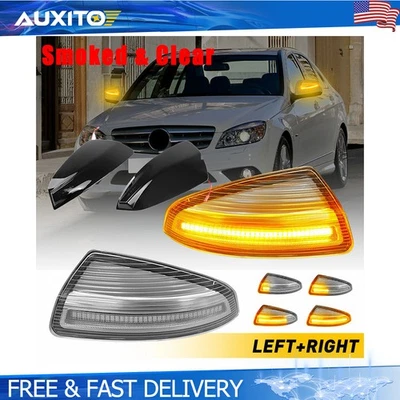 For Mercedes Benz Viano W639 Vito Bus 2007-2014 Dynamic Amber Side Mirror Light - Image 1 of 4