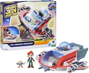 The Crimson Firehawk Ship & Action Figures 17" Star Wars Young Jedi Adventures - Picture 1 of 5