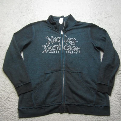 Sudadera Harley-Davidson para mujer XL negra cremallera completa Barnett El Paso Foto 1 de 4
