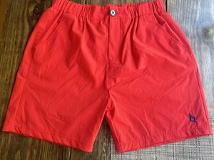 Blue Quail Size 6 Red Shorts UPF 50+ Boys 12 Elastic Waist Pull On - Picture 1 of 7