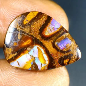 16,36 ct RARO! Cabochon (23X17mm)Opale masso australiano multicolore Koroit - Foto 1 di 2
