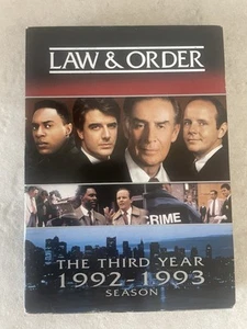 ORIGINAL LAW & ORDER THE THIRD YEAR 1992 - 1993. DVD Set. READ DESCRIPTION - Picture 1 of 1