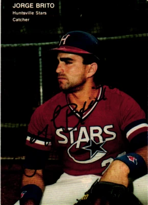 Jorge Brito Signed 1990 Best Minor League - #180 Huntsville Stars - Image 1 of 2