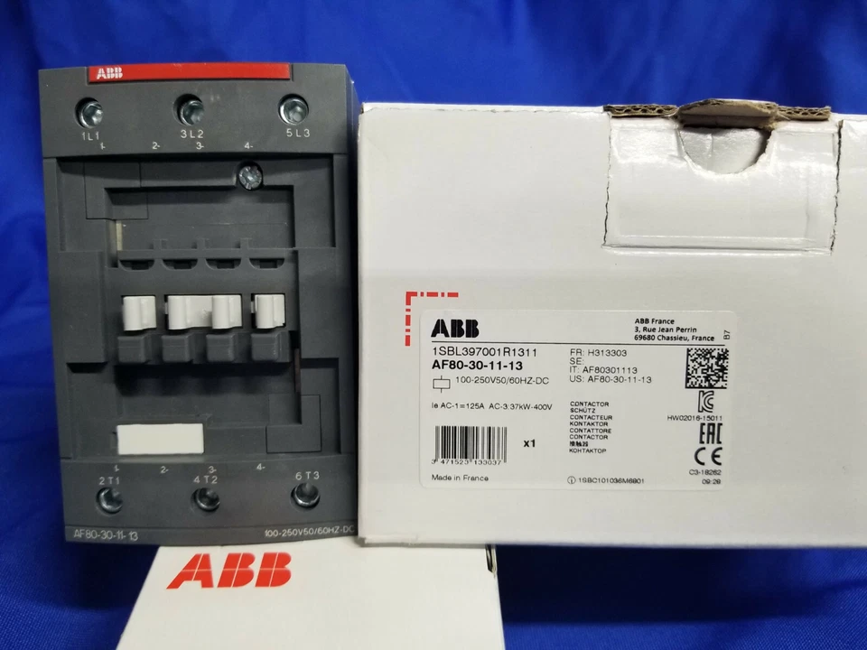 ABB AF80-30-11-13 3p 80a 100-250v Contactor NEW IN BOX - Image 1 of 1