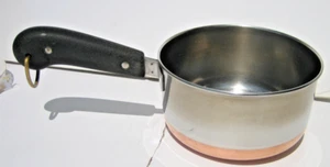 REVERE WARE 1 QT. Sauce Pan Copper Bottom Vintage Pre-1968 USA~ Rome, NY - Picture 1 of 6