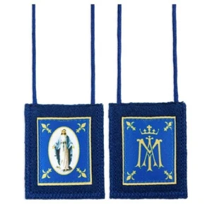 Our Ladys Genuine Blue Wool Scapular 1514-253 - Picture 1 of 1