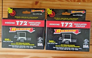 2 Stück ARROW T72 isolierte Heftklammern 7/8 Zoll x 31/64 Zoll 721168 - Bild 1 von 3