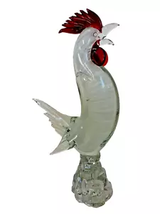 Art Glass Murano Style Cockerel Figure - Picture 1 of 8