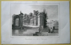 Impresión 1840 LAZIENKI PALACE, WARSOVIA, POLONIA, #9 - Imagen 1 de 1