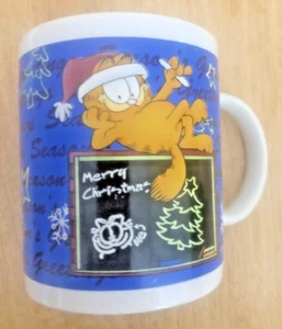 Tazza tazza caffè vintage Garfield Holiday Jim Davis anni 90 Buon Natale - Foto 1 di 10