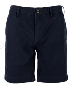 Pantalones cortos chinos Polo Ralph Lauren para hombre, ajuste recto de 8", azul marino, 33 - Imagen 1 de 2