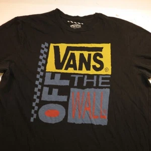 VANS OFF THE WALL RETRO SKATE SKATEBOARD SKATER TEE T-SHIRT Herren L schwarz - Bild 1 von 4