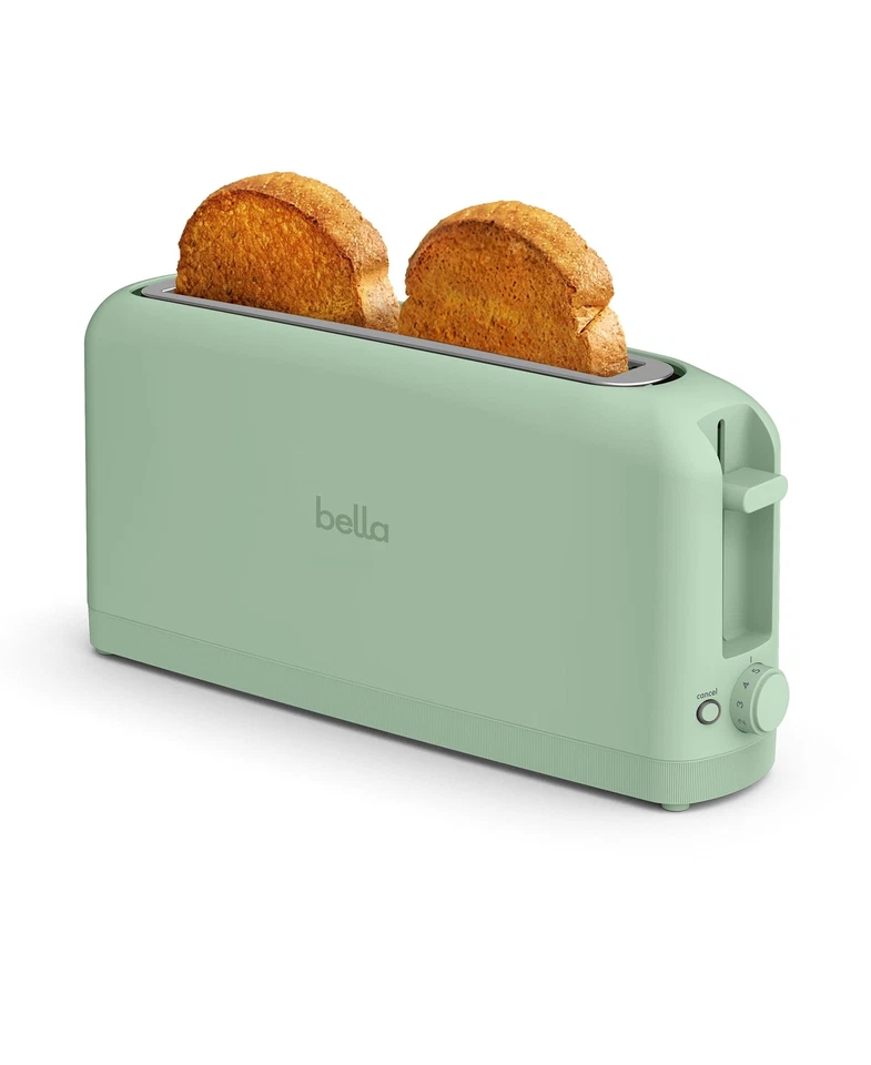 bella 2 Slice Slim Toaster Fits-anywhere™ Kitchenware 6 Setting Shade Control... - Image 1 of 1