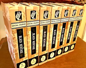 Vtg - Black Heritage Social Studies Audio Series, 1969, 7 Vol Tape Set, Un-used - Picture 1 of 19