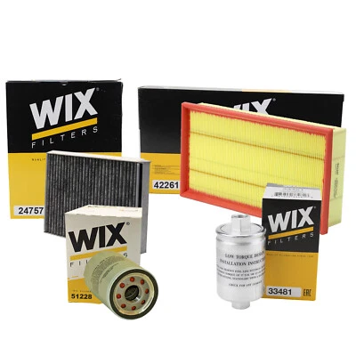 Kit de filtro de aire/aire de cabina/combustible/aceite de motor Wix para Jaguar Vanden Plas 4,2 L Foto 1 de 2
