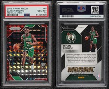 2016-17 Panini Prizm Mosaic Red Jaylen Brown #45 PSA 10 GEM MT Rookie RC