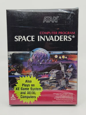 Atari Home Computer XE Boxed Video Game Cartridge - Space Invaders - New Sealed - Image 1 of 2
