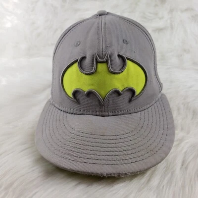 Gorra BATMAN Gris Amarillo Para Hombre Calce Elástico Talla Grande Foto 1 de 4