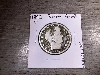 1895 O Barber Half Silver Dollar Key Date from New Orleans Mint 062221 108ac - Image 1 of 4