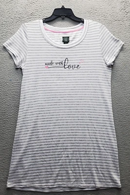 Laura Ashley сна рубашка женщин большой мульти полоски любовь сердце графический пуловер - Изображение 1 из 4