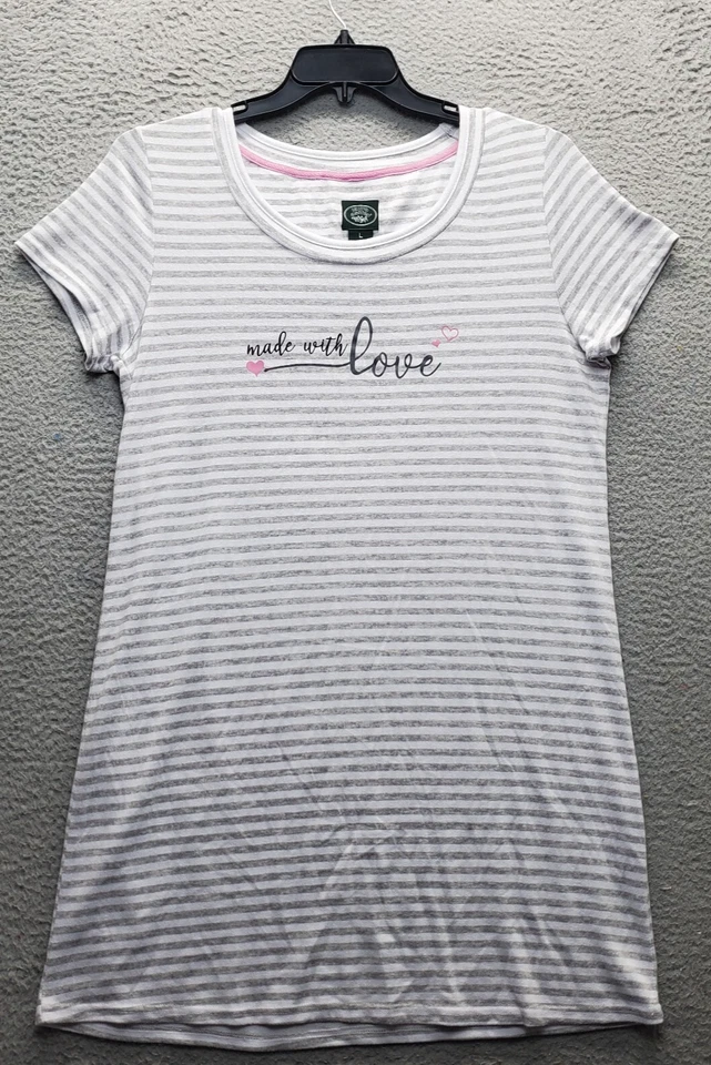 Camisa para dormir Laura Ashley para mujer grande multicapa corazón amor pulóver gráfico Foto 1 de 4