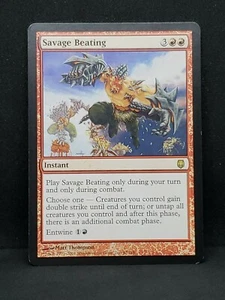 Savage Beating MP MTG Darksteel 67 R Instant Entwine CCCOMBOO EDH Mod 177 - Picture 1 of 2