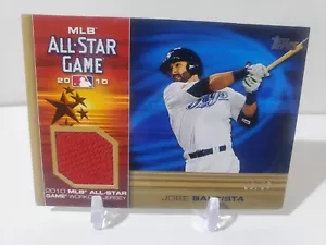 2010 Topps Update Jose Bautista Blue Jays All-Star Stiches Jersey Relic Gold /50 - Bild 1 von 2