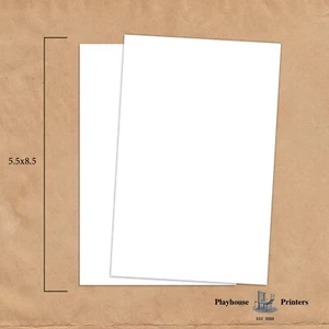 5.5 x 8.5 Blank Notepads - 60# opaque paper - 60 sheets per pad (10 pack) - Picture 1 of 2