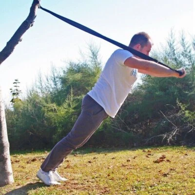 Sangles de Suspension Système d'entraînement Intérieur Extérieur Bodyweight Trainer Fitness Set - Photo 1/4