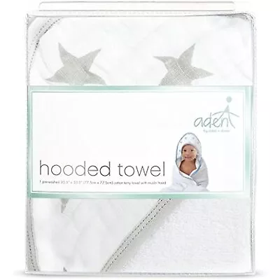 Toalla de baño clásica con capucha para bebé Aden by aden + anais, estrella bebé súper suave NUEVA Foto 1 de 2