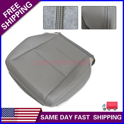 For 2008-2012 Honda Accord  Replacement Driver Bottom Leather Seat Cover Gray - Image 1 of 4