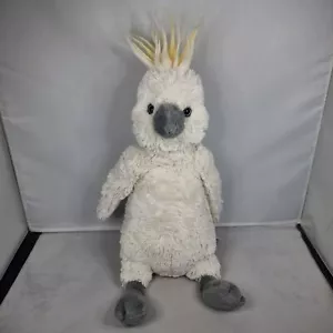 RARE Jellycat - Medium Bashful Cockatoo - Soft Plush Toy 13" Fluffy Parrot Bird - Picture 1 of 8