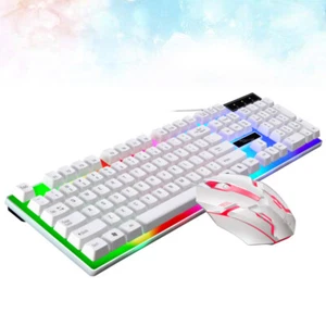 Wired Keyboard and Mouse Set Computer Keyboards Mice Accessories - Afbeelding 1 van 12