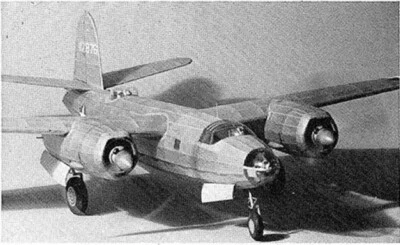 B-26 Martin Marauder 36" Wingspan RC Model Airplane Printed Plans & Templates - Image 1 of 2