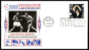 1999 FDC Rocky Marciano Celebrate the Century- PANDA/LRC Cachet - Picture 1 of 2