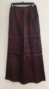 David Meister Vintage Leopard Silk Maxi Skirt Size 2 - Picture 1 of 7