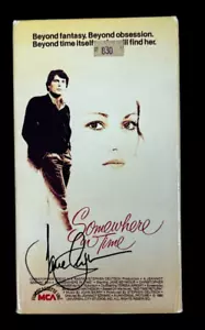 1980 *SOMEWHERE IN TIME* NASTRO FILM VHS JANE SEYMOUR FIRMATO A MANO AUTO JSA COA JB - Foto 1 di 3