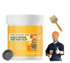 Water-Based Epoxy Floor Paint, 300g Concrete And Garage Floor Paint with Tool - Picture 1 of 27