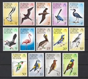 Turks & Caicos 265a-279a MNH Birds with Wmk 373 ZAYIX STAMP 0525S0033 - Picture 1 of 4