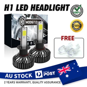 H1 LED Headlight High/Low Beam Bulbs White 6000K For JAGUAR X TYPE 2001-2010 - Picture 1 of 15