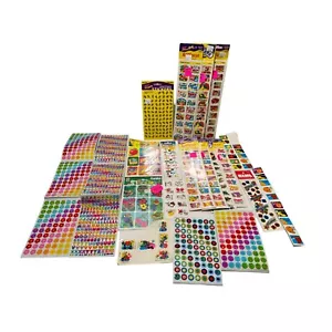 Vtg Trend Applause Stickers Ants Animals Fruit Sandylion Glitter Alphabet Faces - Picture 1 of 10