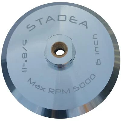 Stadea 6 Inch Hook and Loop Backing Pad With Rigid Aluminium Backer, 5/8" 11