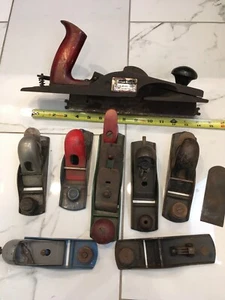 VINTAGE WOOD PLANE LOT- PORTER CABLE- STANLEY- FULTON - FOR PARTS OR REPAIR - Picture 1 of 12