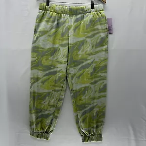 Wild Fable Fleece Jogger Large Womens Elastic Waist Pockets Green Sweatpants - Picture 1 of 9