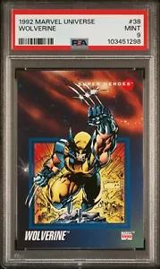 Tarjeta coleccionable Impel Marvel Universe Wolverine #38 Serie 3 1992 X-Men PSA 9 como nueva - Imagen 1 de 4
