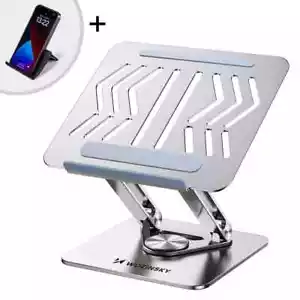 Wozinsky WRS-CPY84SS Luxus Laptopständer bis 17,3“ Zoll Aluminium Silber - Bild 1 von 12