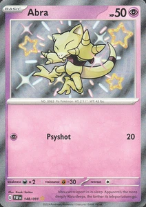 Abra 148/091 SV: Paldean Fates Holo Baby Shiny - Picture 1 of 2